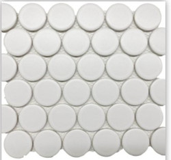 Roca CC Mosaics Plus White Matte 2" Dot Mosaic